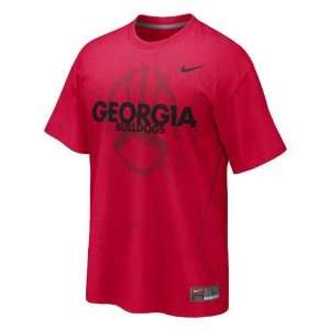    Georgia Bulldogs NCAA Practice T Shirt (Red)