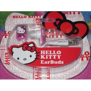  HELLO KITTY EARBUDS FOR IPOD IPAD IPHONE AND GAMING SYSTEM 