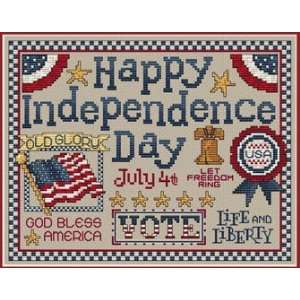  Happy Independence Day   Cross Stitch Pattern Arts 