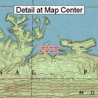  USGS Topographic Quadrangle Map   Crystal Springs 