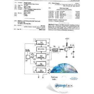  NEW Patent CD for DIGITAL CONTROLLED STEP VOLTAGE GENERATOR 
