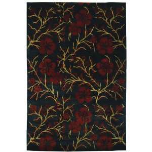 Metro Collection Floral Hand Tufted Wool Area Rug 6.00.  