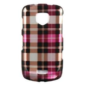  Pink Checker Hard Cover Snap on Plastic Design Case for 