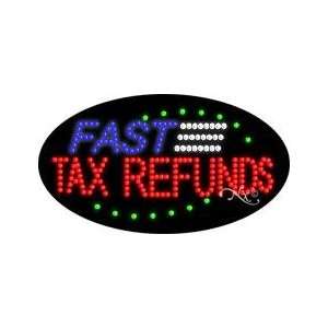  LABYA 24100 Fast Tax Refunds Animated LED Sign Office 