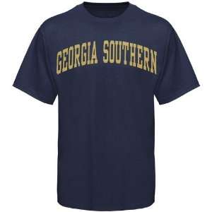  NCAA Georgia Southern Eagles Navy Blue Vertical Arch T 