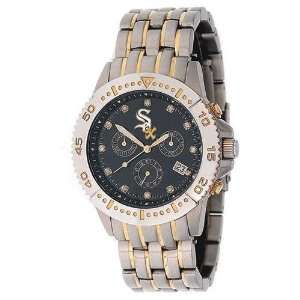   White Sox Silver/Gold Mens Legend Swiss Wrist Watch