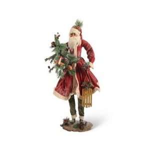   Holiday Home Decorations Large Santa with a Tree Christmas Decoration