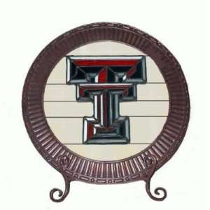 Texas Tech Red Raiders Stained Glass Charger Lamp Sports 