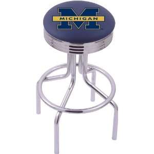  University of Michigan Steel Stool with 2.5 Ribbed Ring 