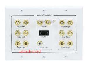 Surround Sound Distribution Wall Plate With HDMI  