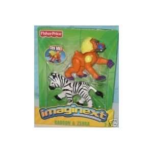  Imaginext Adventures   Baboon & Zebra Toys & Games