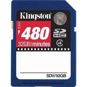 Kingston, 32GB (480 min) Class 4 SDHC (Catalog Category Flash Memory 