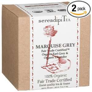 SerendipiTea Marquise Grey, Organic Earl Grey & Organic Lavender, 4 