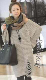 H362 New women fashion loose hollow jumper knit sweater  