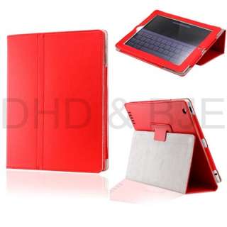 New Folio PU Leather Case Cover with Stand for The New iPad 3 & 2 