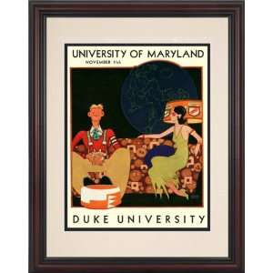 1933 Maryland Terrapins vs. Duke Blue Devils 8.5x11 Framed 