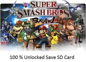   Brawl Wii 100% Save SD Card + Add up to 10 More Games FREE  
