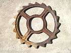   Industrial Age Cast Iron Gear Wheel Garden Art Lamp Base Repurpose