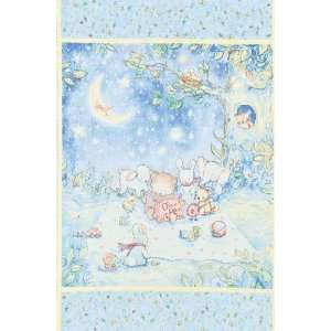  45 Wide Little Bear and Friends Storytime Panel Blue 