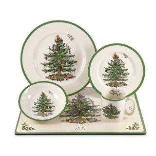  Spode Christmas Tree 12 Piece Dinnerware Set, Service for 