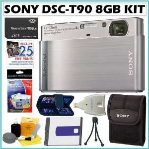  Sony Cyber shot DSC T90 12 MP Digital Camera in Silver 