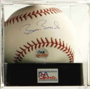 Barry Bonds auto/signed OML Baseball Giants DNA  