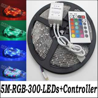   3528 RGB Waterproof Flexible Strip 300 LED Light + 24 key Free Remote