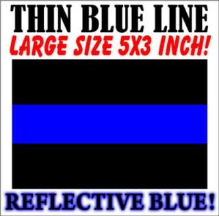  listing is for 1 one large size 5 x3 inch thin blue line fop police 
