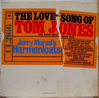   MURADS HARMONICATS the love songs of tom jones LP VG+ CL 2166 Vinyl