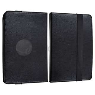 Items Blk Leather 360 Swivel Case Cover Accessory Bundles For Kindle 