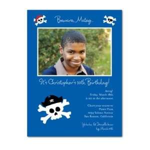  Birthday Party Invitations   Pirate Skull By Rod Greenwood 