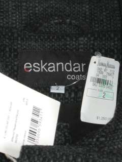 ESKANDAR Wool/Cashmere A LINE COLLAR COAT Jacket 2 NWT  