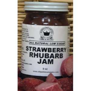 Strawberry Rhubarb Jam, All Natural/Low Sugar, 18 oz  