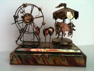 Vintage Metal Music Box   Carnival  