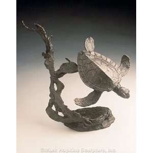  Sea Turtle Bronze Sculpture