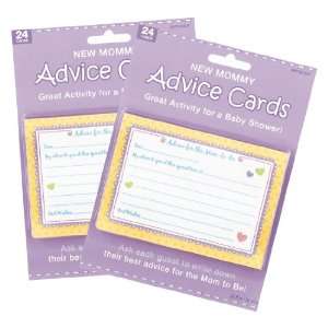 Baby Shower New Mommy Advice Cards (48)  Toys & Games  