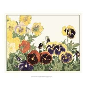  Konan Tanigami   Japanese Flower Garden V GICLEE Canvas 