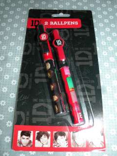 One Direction 2 x Ball Pens Stationary Set *NEW* School Gift Party Bag 