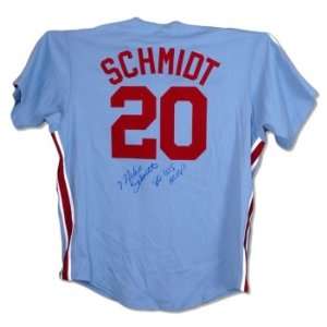 Mike Schmidt Signed 1980 WS MVP Majestic Jersey