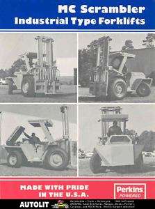 1988 Master Craft MC Scrambler Forklift Brochure  