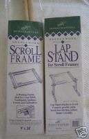 HOMECRAFTERS NEEDLEWORK 9x24 SCROLL FRAME & LAP STAND  
