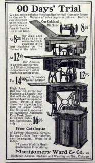 1903 Montgomery Ward sewing machines AD  