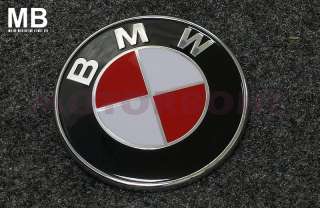Red BMW Emblem Badge 82mm E36 M3 E34 E30 E60 M5 E63 E38  