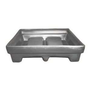  Low Walled Container 61x51x15 1000 Lb Cap. Gray 