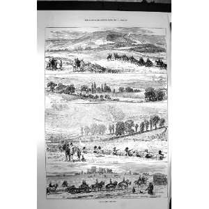    1872 Barracks German Soldiers Rheims Market War