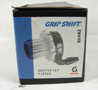 SRAM GRIP SHIFT QUARZ 9 SPEED SHIMANO DIRT COMPATIBLE SHIFTERS GRIPS 