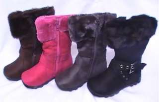 Girl Suede Boots w/Fur (AMY 2) TODDLER  
