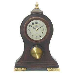  Brown Table Clock with Finial