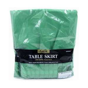  Party Supplies table skirt festive green Toys & Games