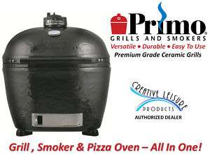 Primo Oval XL Charcoal BBQ Grill and Smoker  